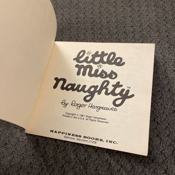 1981 Little Miss Naughty Book Roger Hargreaves BV8 - Picture 7 of 7